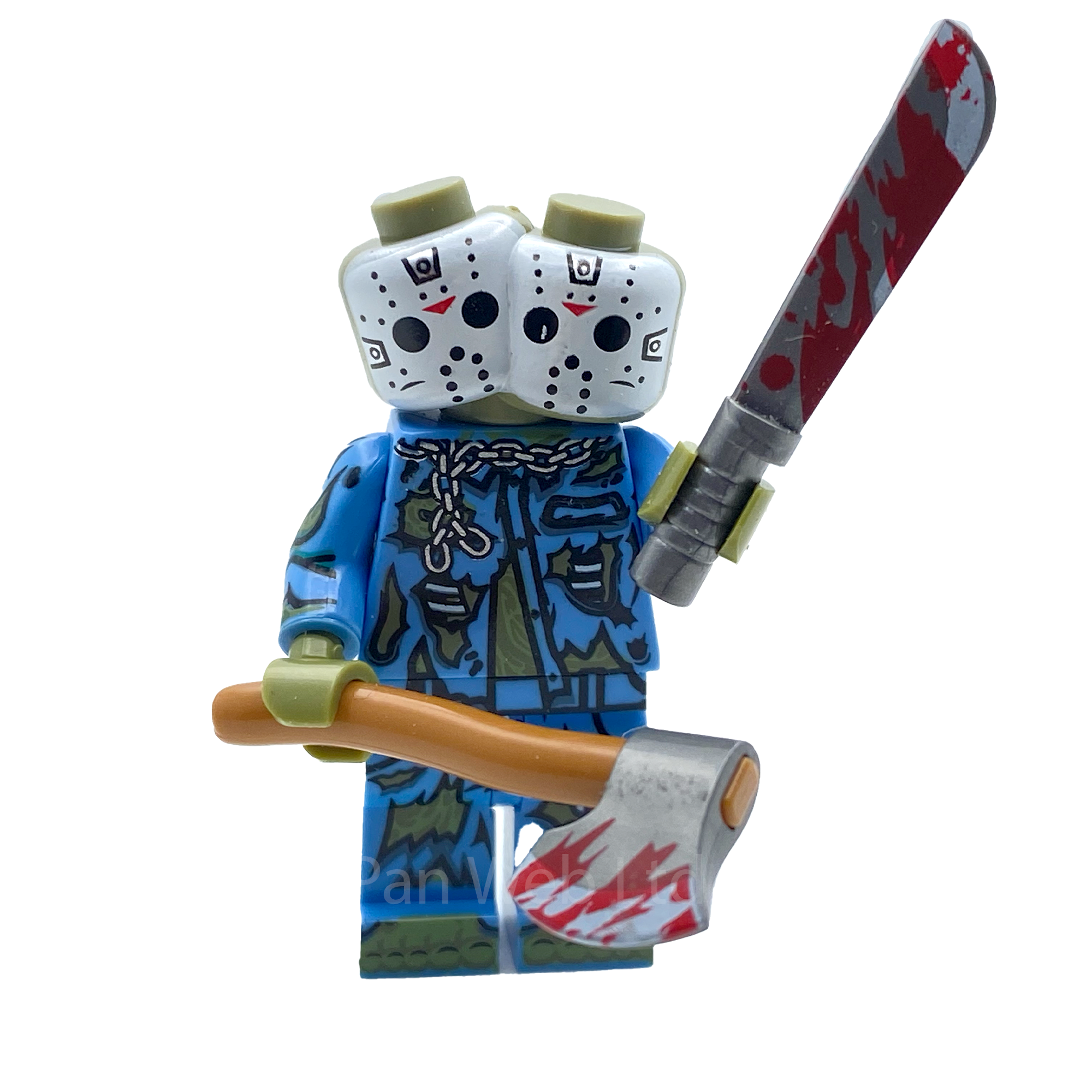 Two Headed Jason Voorhees Custom Brick Figure