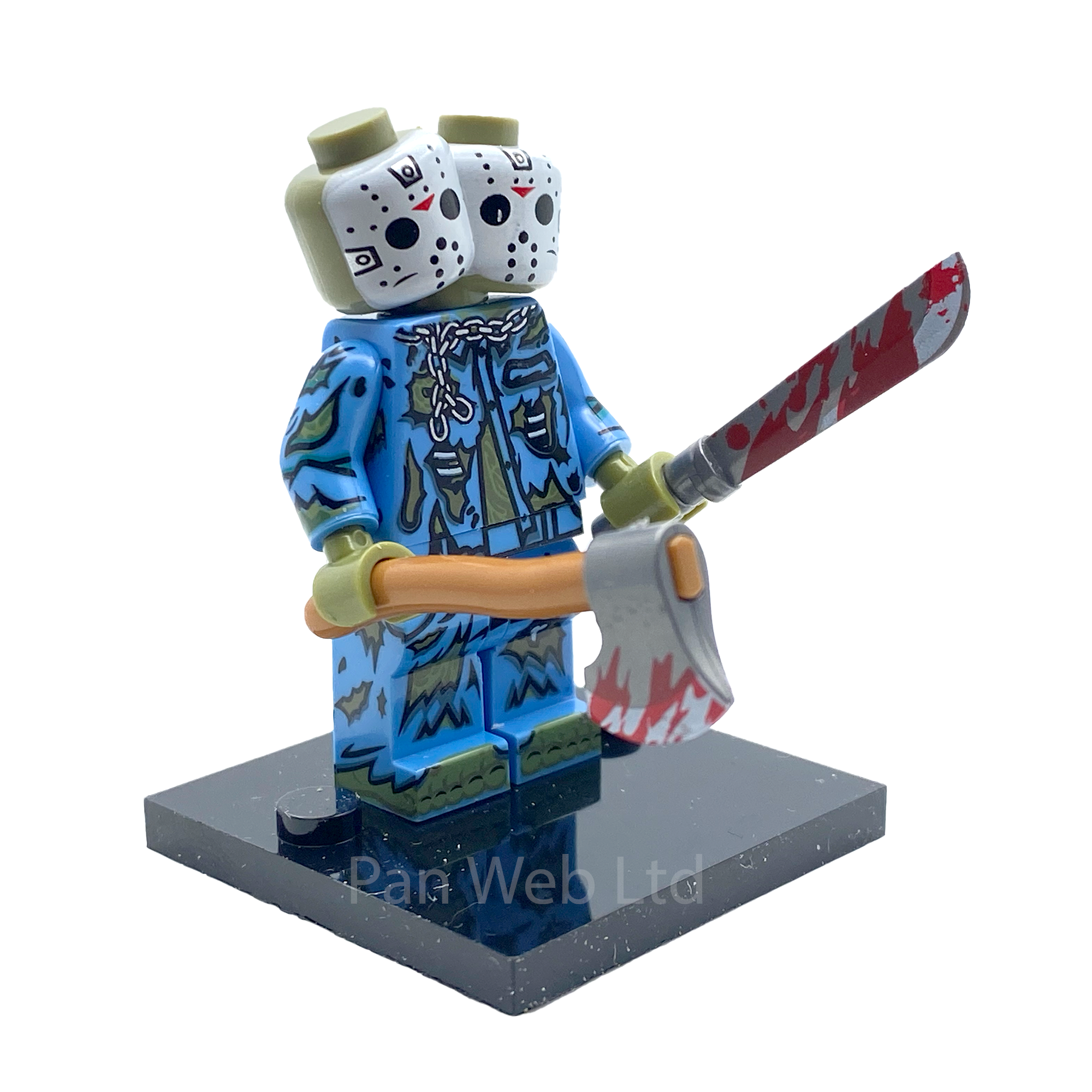 Two Headed Jason Voorhees Custom Brick Figure