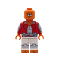 Allen the Alien red suit custom minifigure from Invincible shown from the front