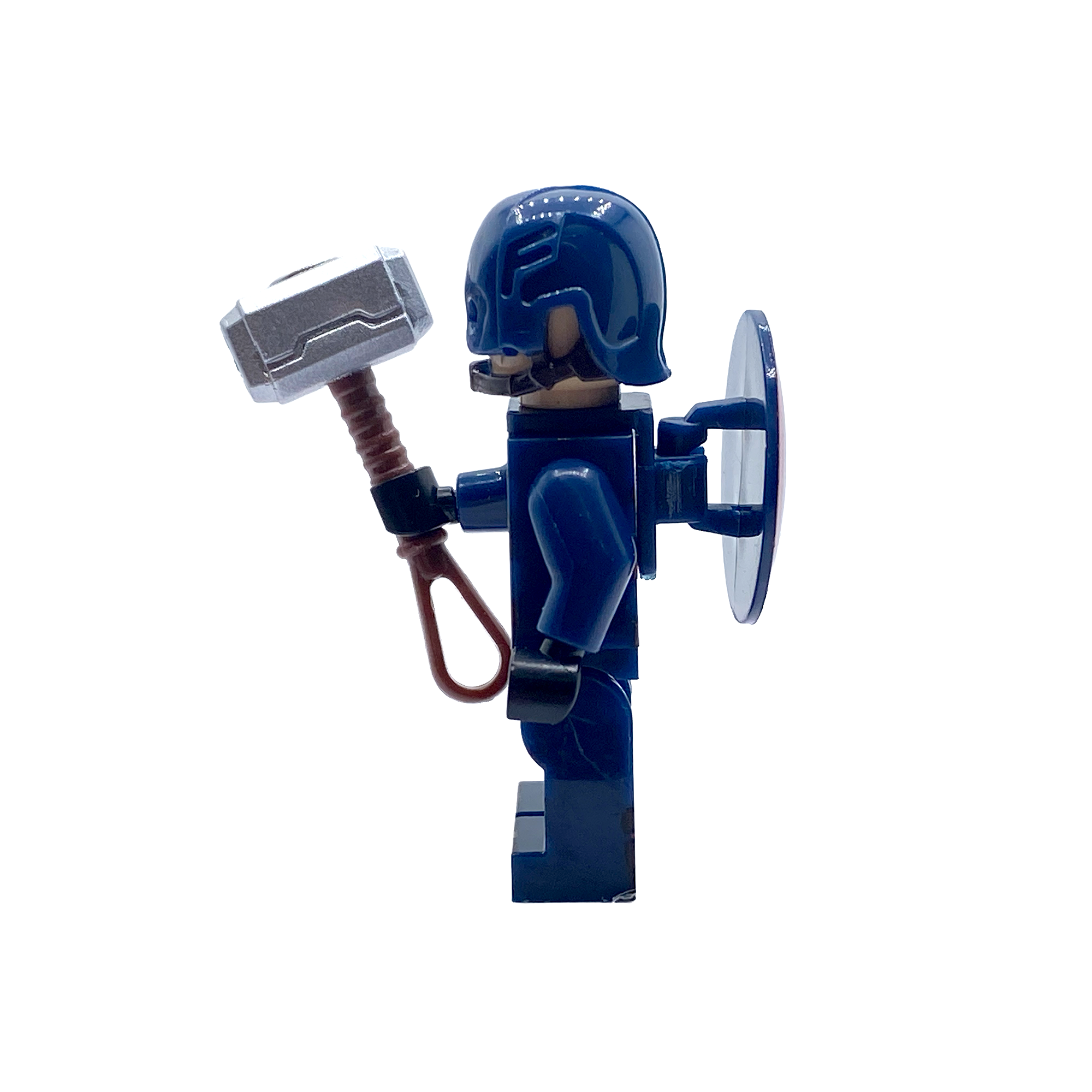 Captain America Steve Rogers Mjolnir Custom Brick Figure
