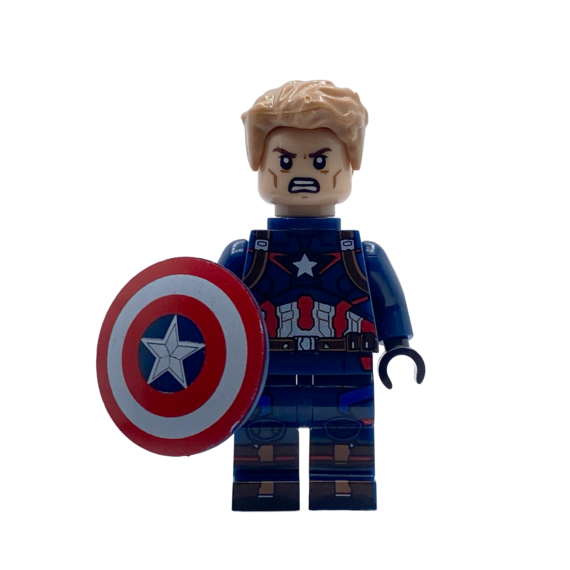 Captain America Steve Rogers Mjolnir Custom Brick Figure