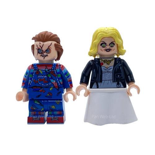 Chucky & Tiffany Child's Play Custom Brick Figures