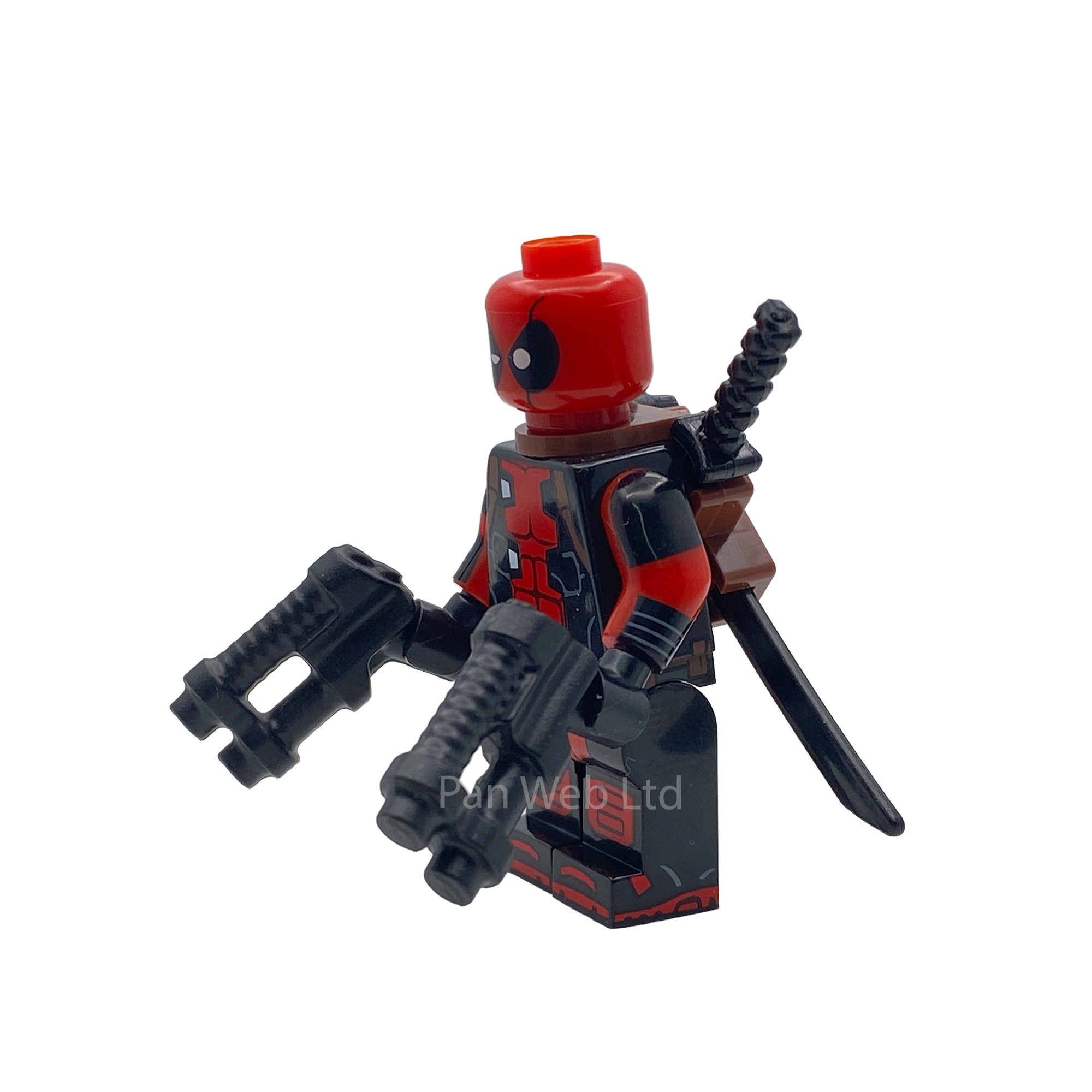 Classic Deadpool Custom Brick Figure