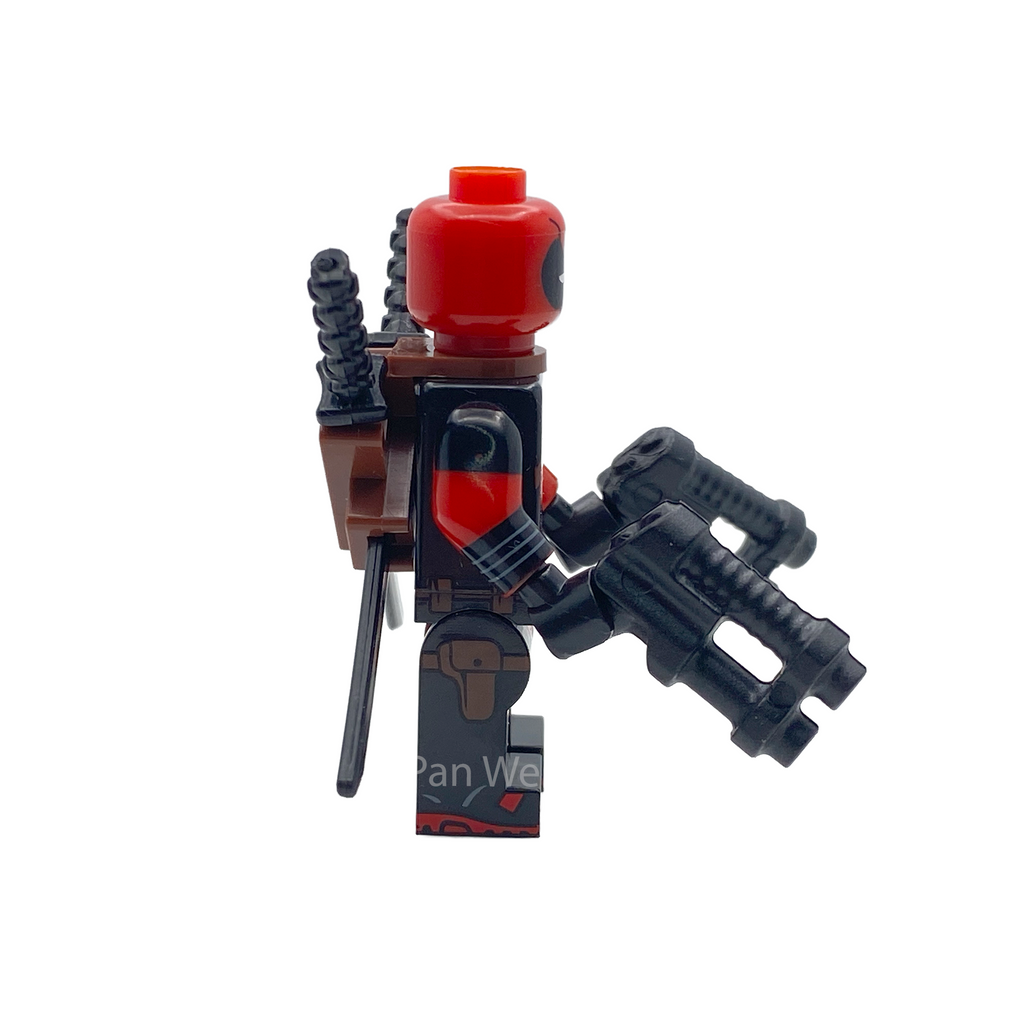 Classic Deadpool Custom Brick Figure