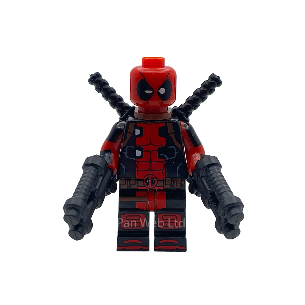 Classic Deadpool Custom Brick Figure