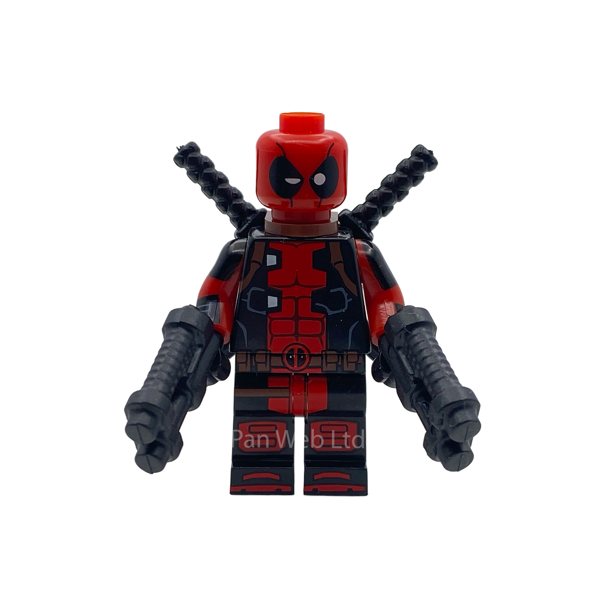 Classic Deadpool Custom Brick Figure