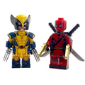 Deadpool & Wolverine Ultimate Comic Duo Custom Brick Figures