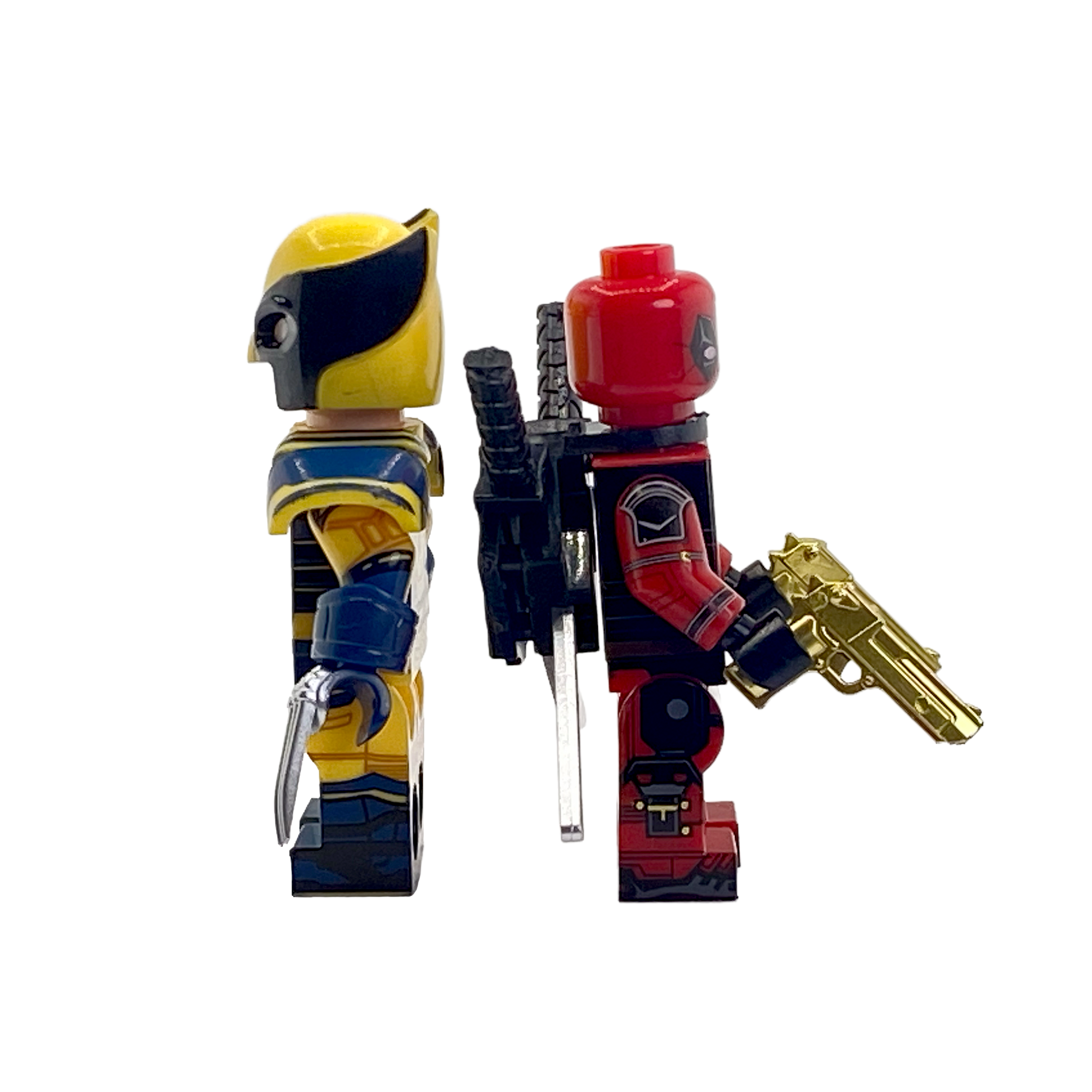 Deadpool & Wolverine Ultimate Comic Duo Custom Brick Figures