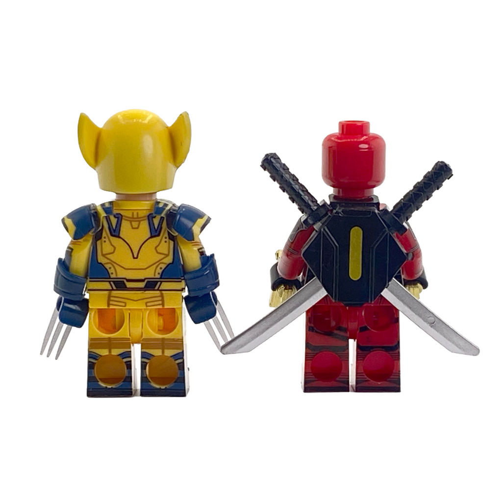 Deadpool & Wolverine Ultimate Comic Duo Custom Brick Figures