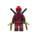 Deadpool Gold Guns Custom brick Figure