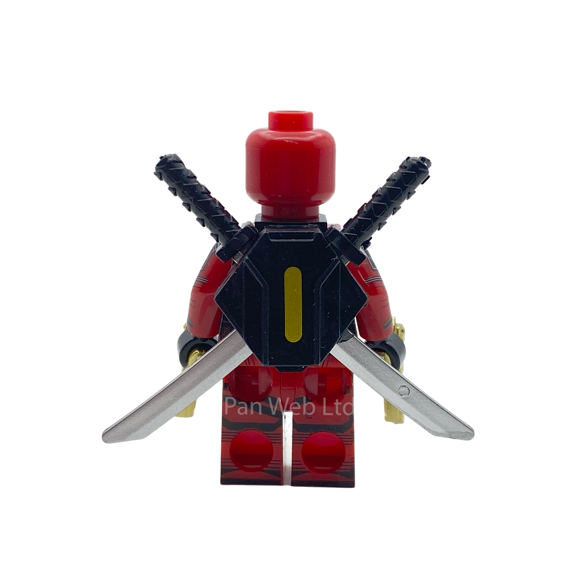 Deadpool Gold Guns Custom brick Figure