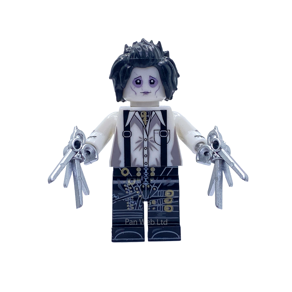 Edward Scissorhands White Shirt Custom Brick Figure