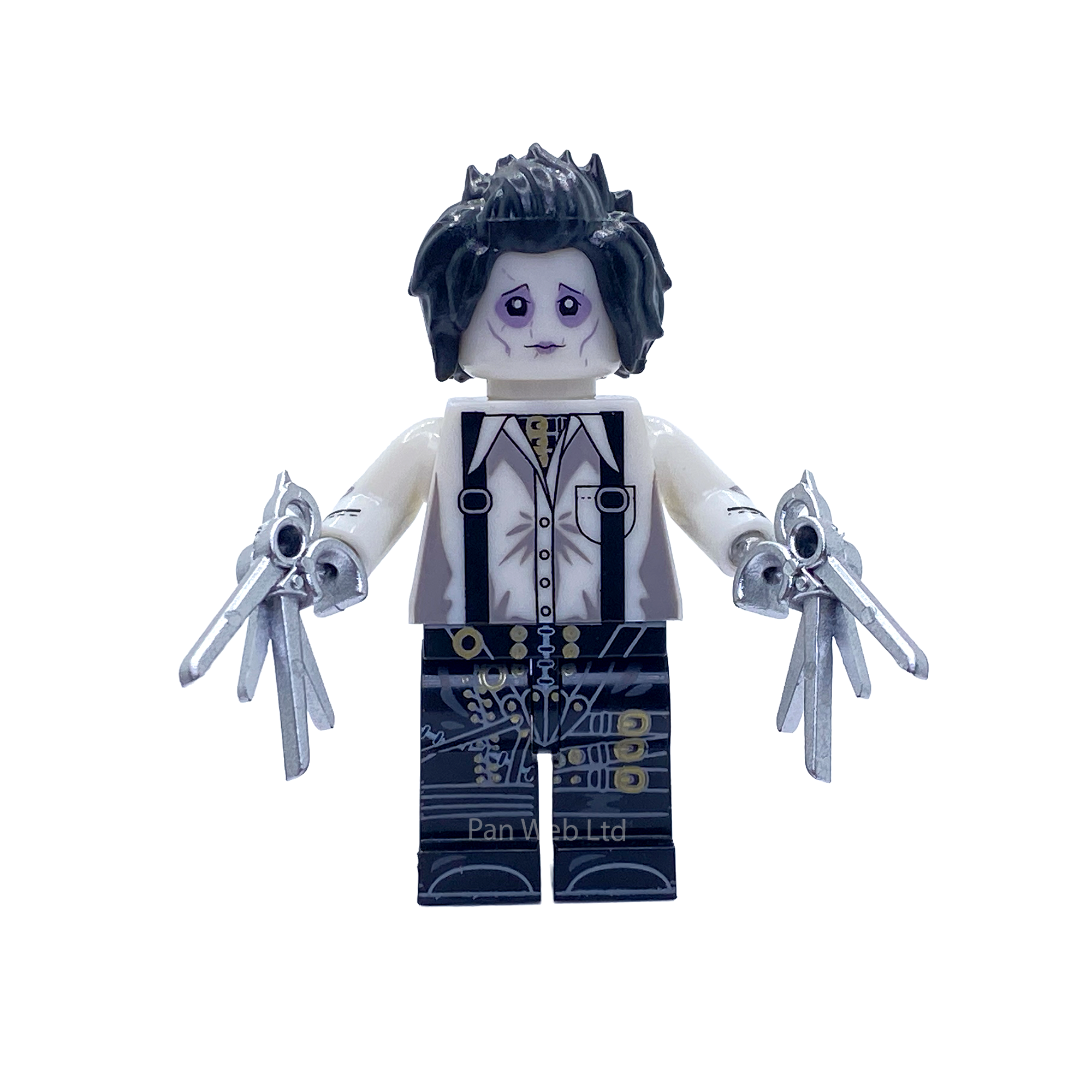 Edward Scissorhands White Shirt Custom Brick Figure