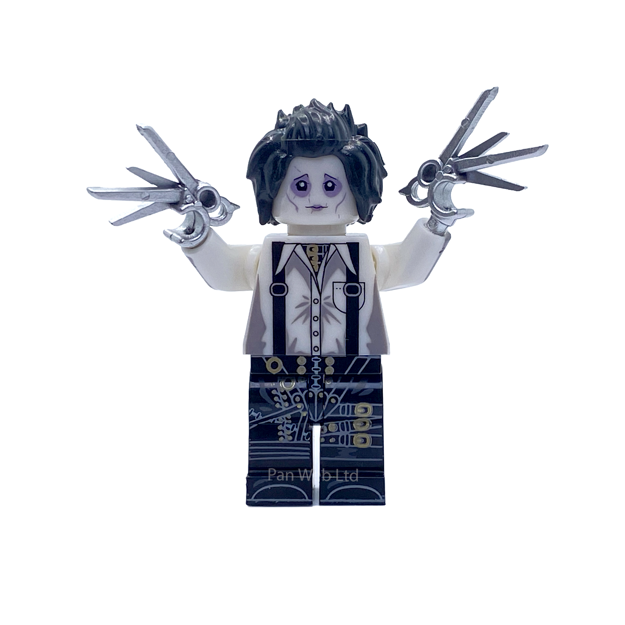 Edward Scissorhands White Shirt Custom Brick Figure