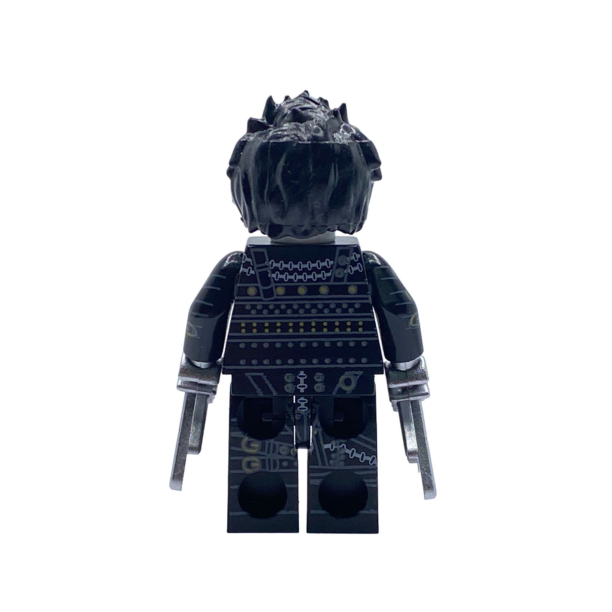 Edward Scissorhands Classic Black Suit Custom Brick Figure