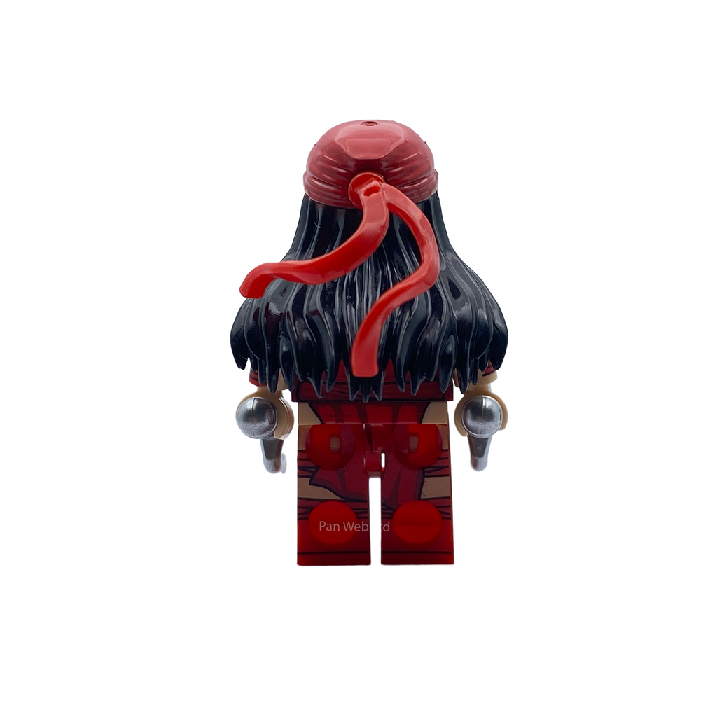 Elektra Classic Red Marvel Inspired Custom Brick Figure