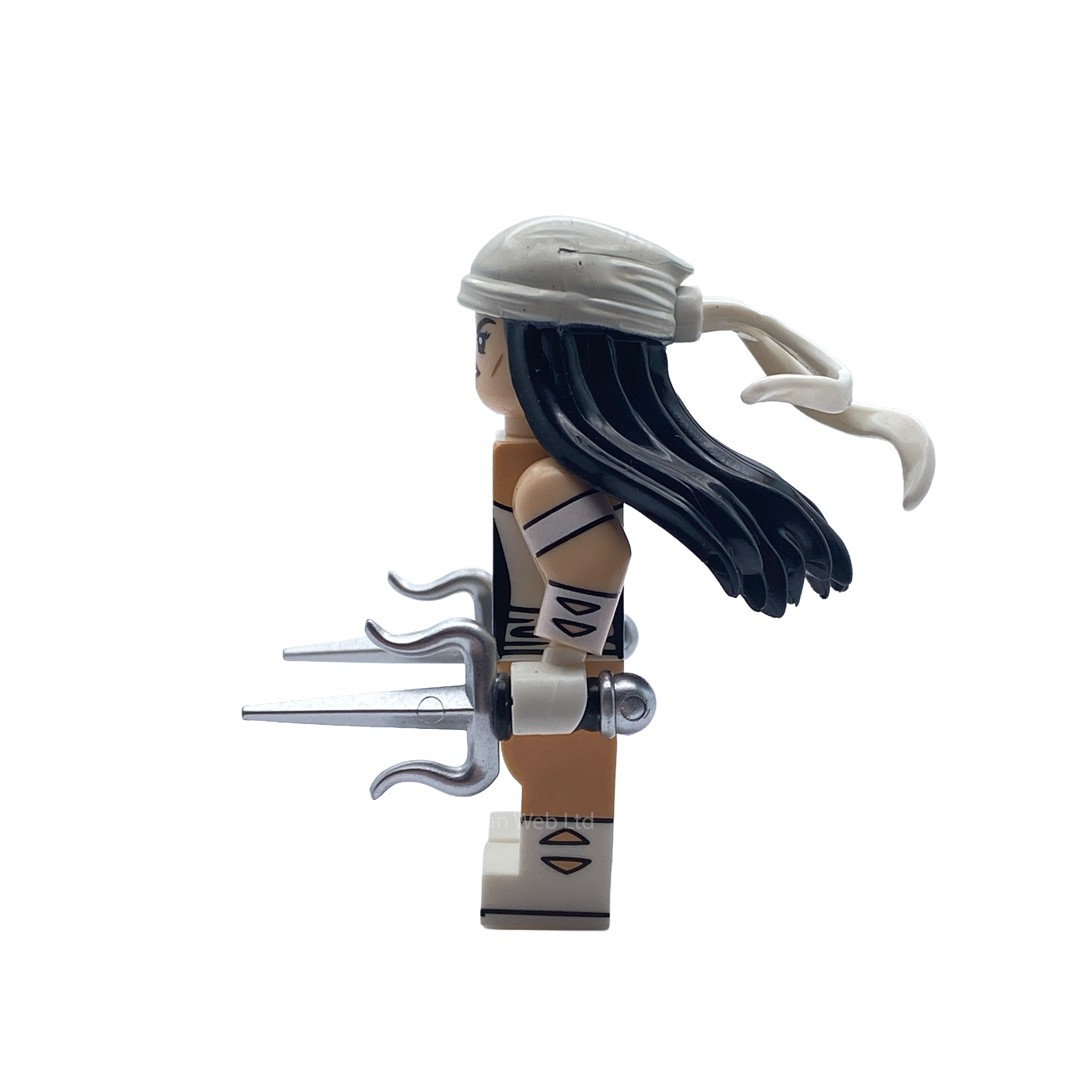 Elektra White Marvel Inspired Custom Brick Figure