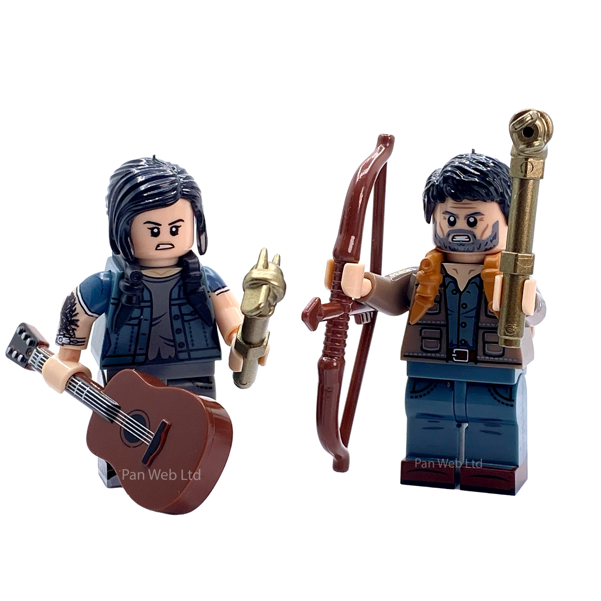 Ellie & Joel The Last of Us Custom Brick Figures
