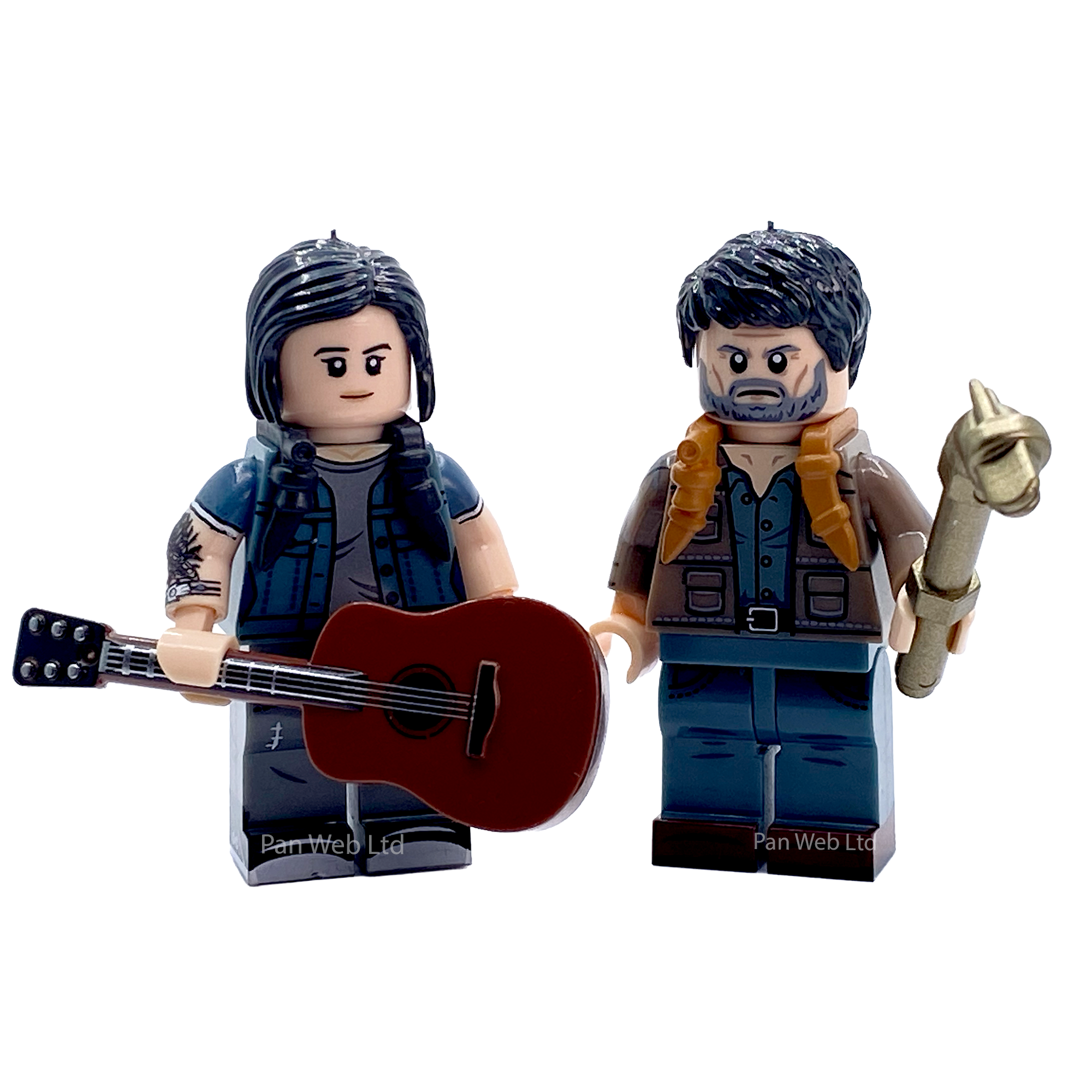 Ellie & Joel The Last of Us Custom Brick Figures