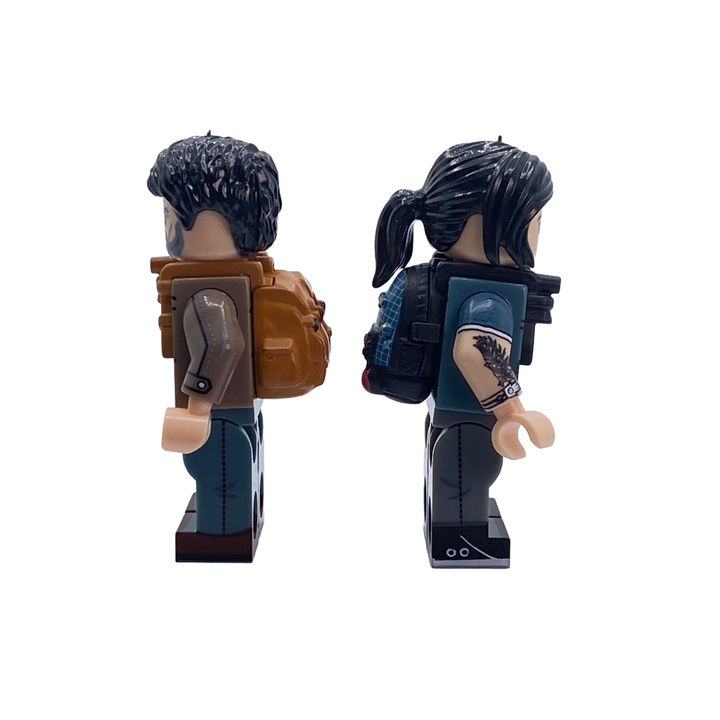 Ellie & Joel The Last of Us Custom Brick Figures