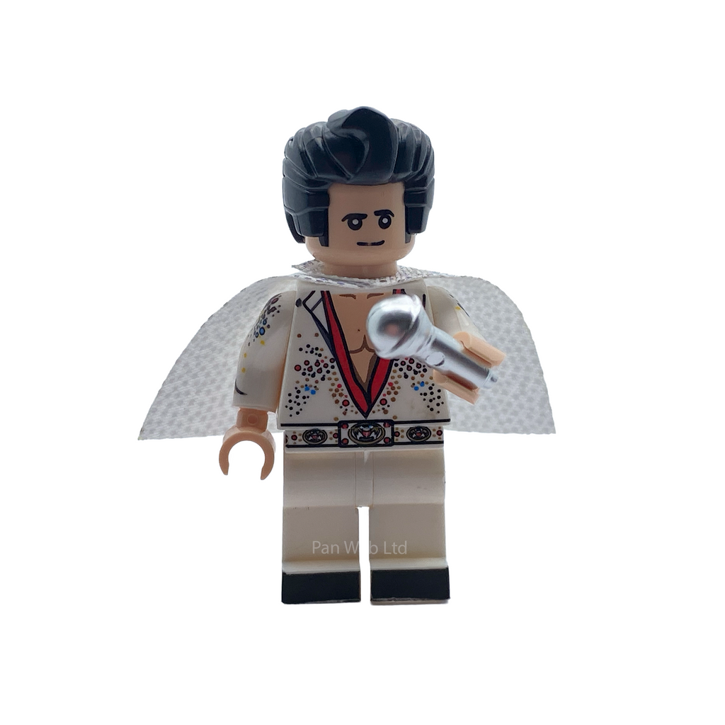 Elvis King Of Rock & Roll Inspired Custom Brick Figure