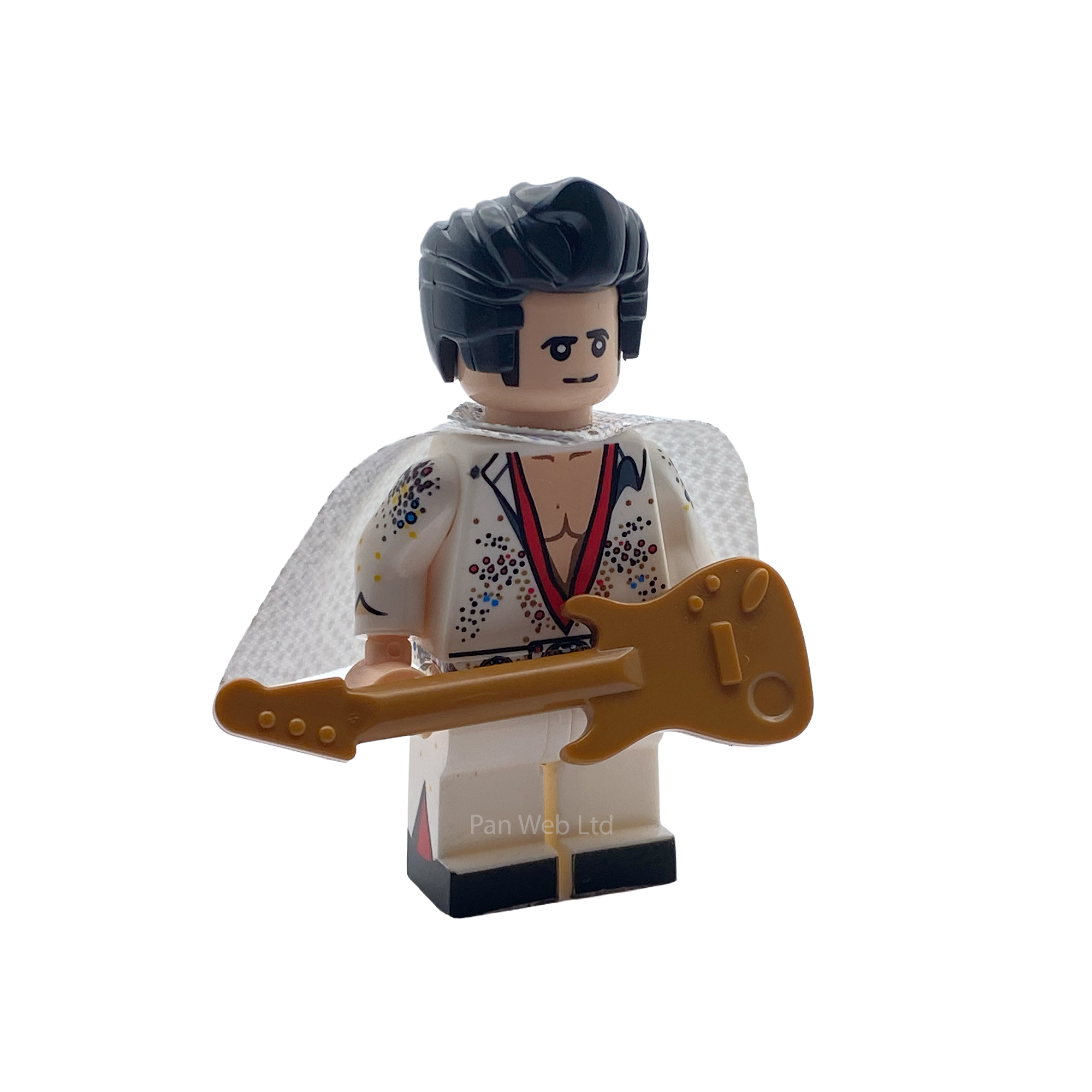 Elvis King Of Rock & Roll Inspired Custom Brick Figure