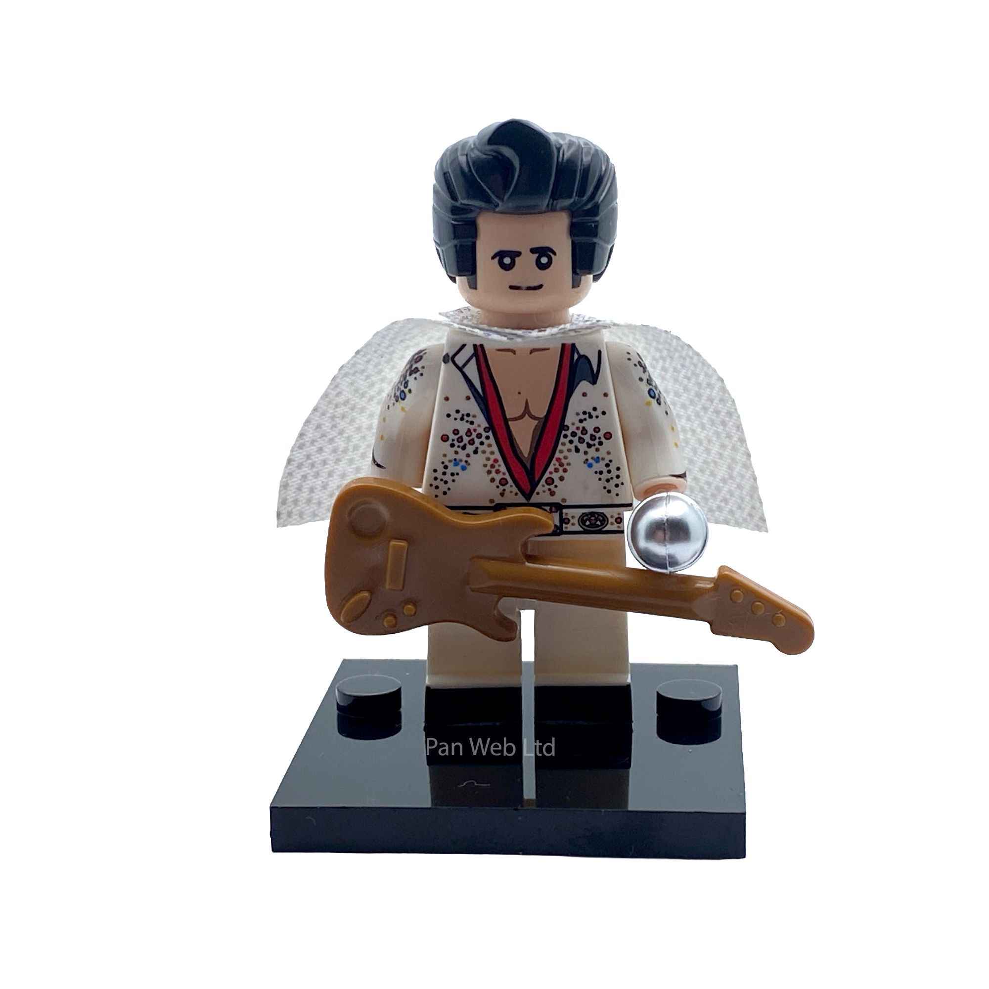 Elvis King Of Rock & Roll Inspired Custom Brick Figure