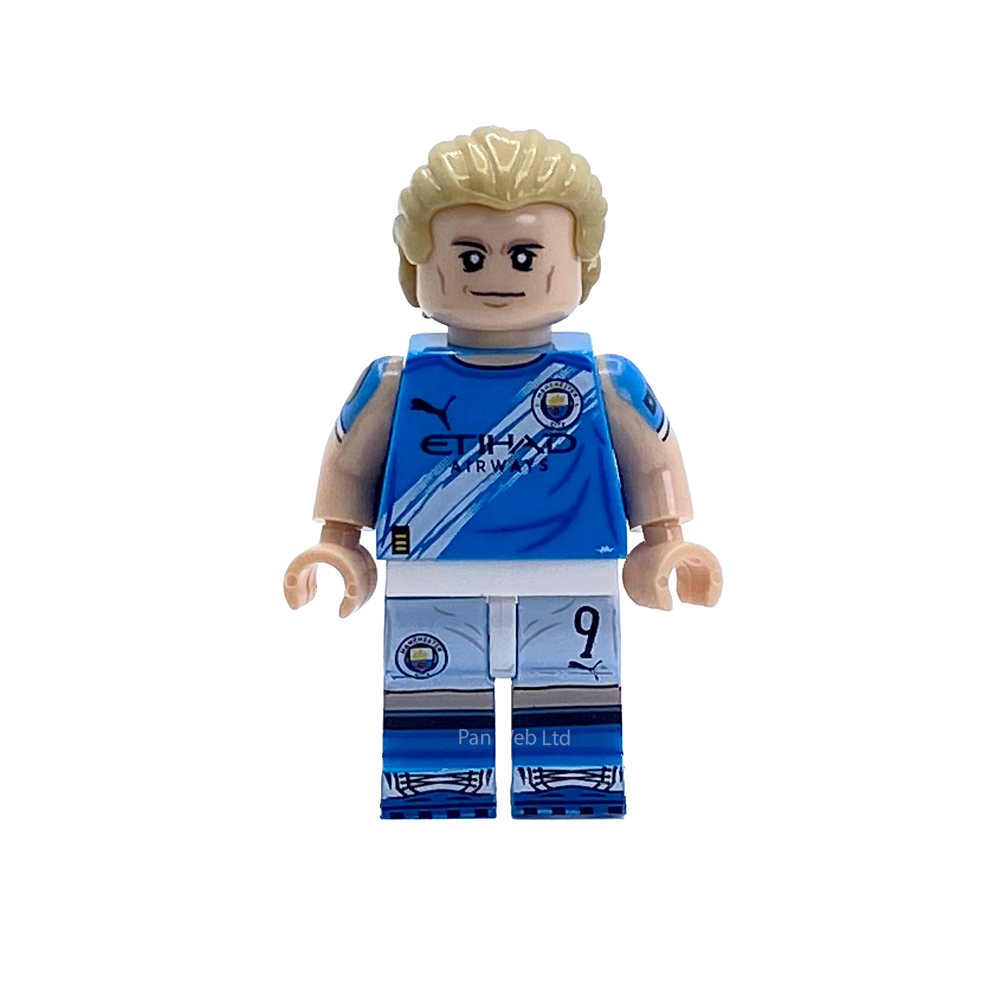 Erling Braut Haaland Custom Brick Figure