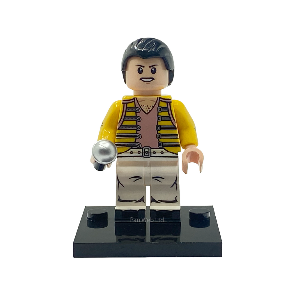 Freddie Mercury Rock Legend Custom Brick Figure