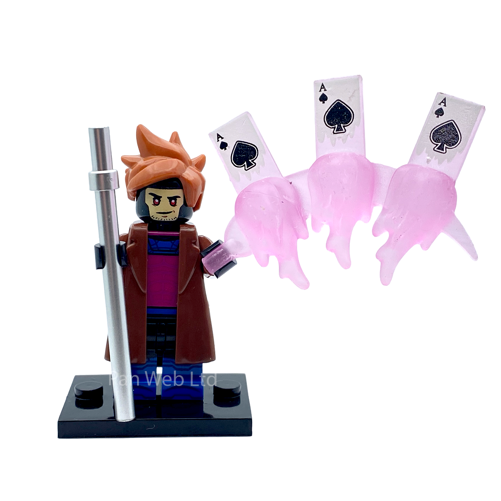 The Gambit X-Men Custom Brick Figure