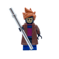 The Gambit X-Men Custom Brick Figure