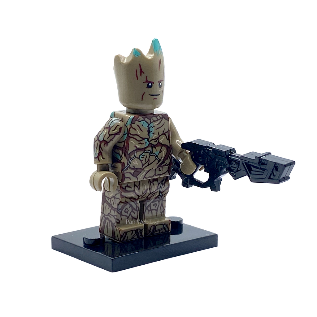 Teen Groot Custom Brick Figure
