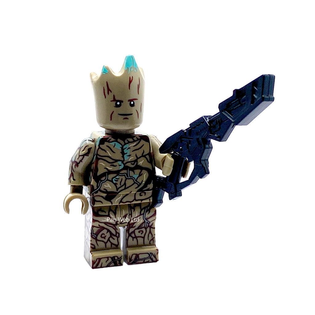 Teen Groot Custom Brick Figure