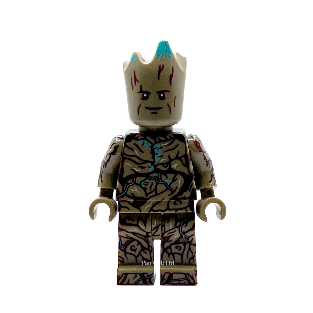 Teen Groot Custom Brick Figure