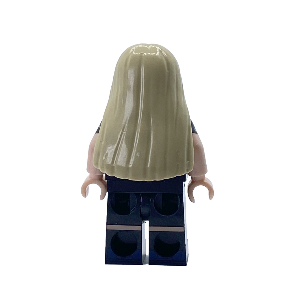 Erling Haaland Long Hair Man City Away Kit Custom Brick Figure
