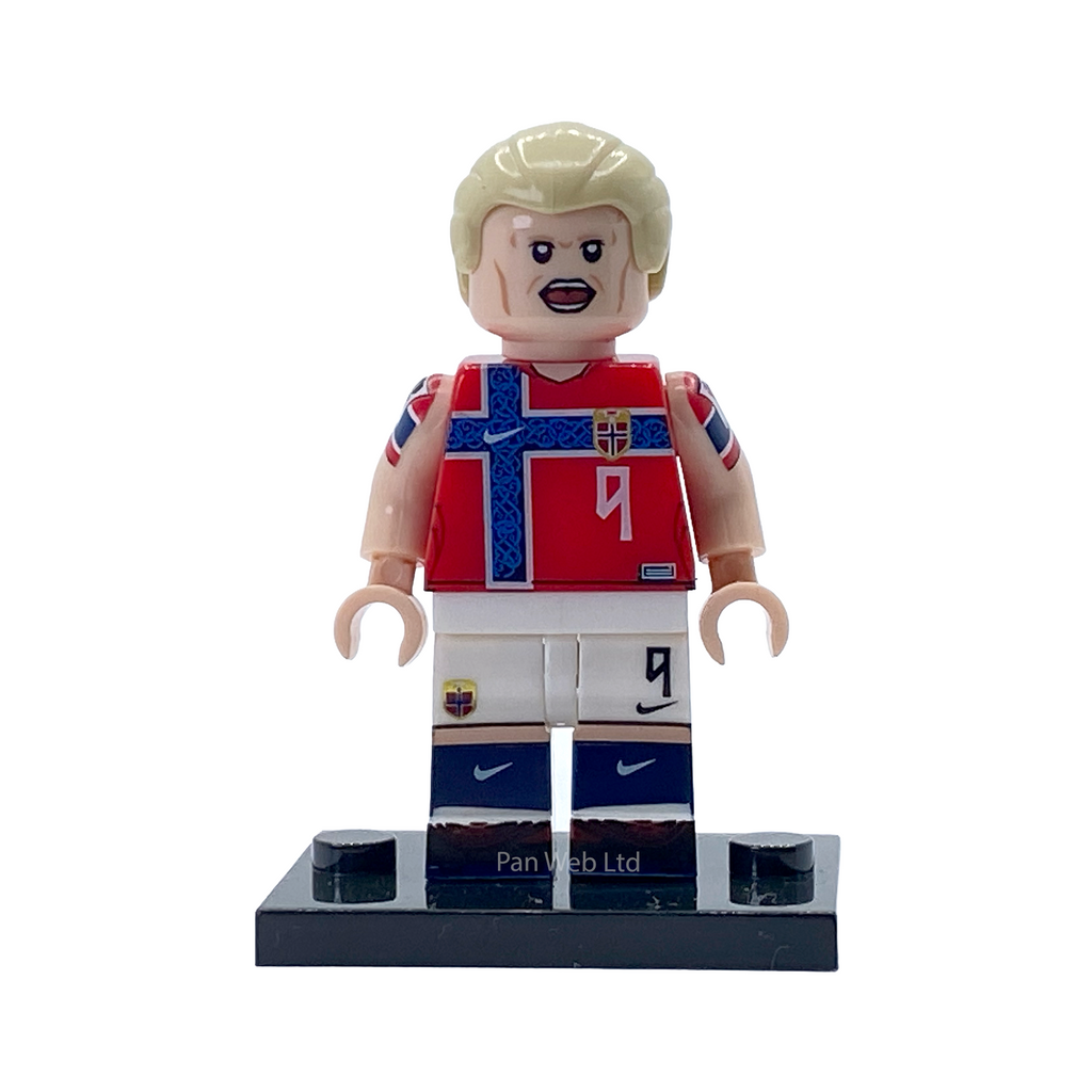 Erling Haaland Norway Kit Custom Brick Figure