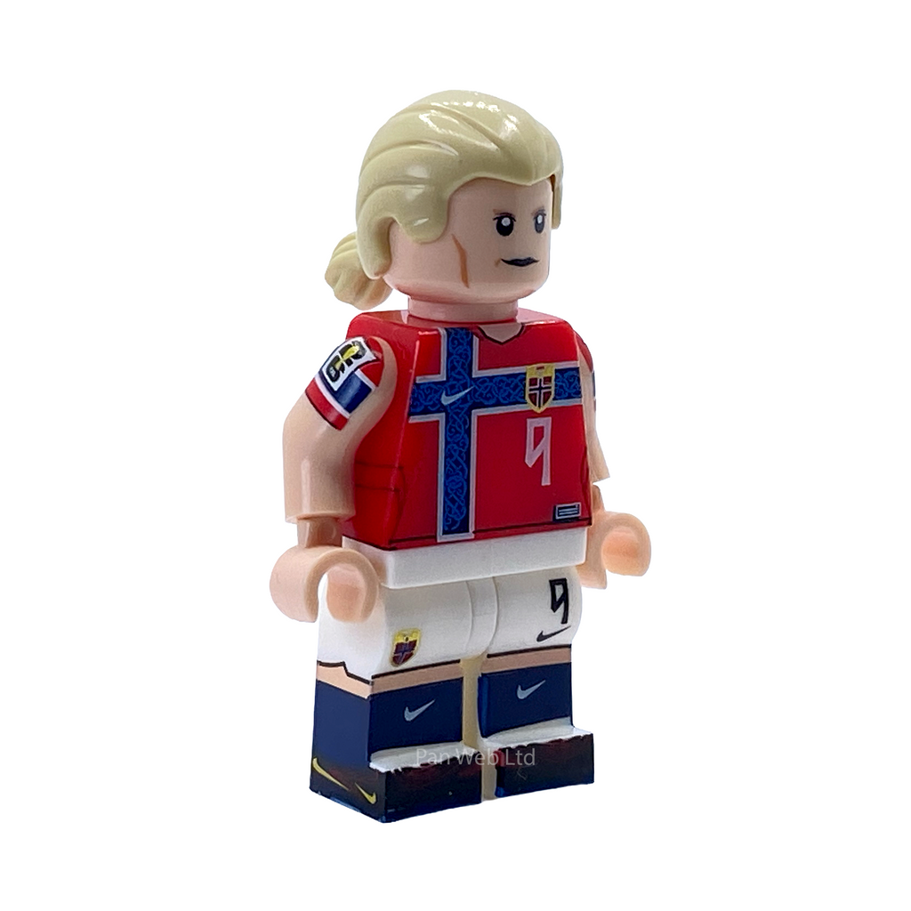 Erling Haaland Norway Kit Custom Brick Figure
