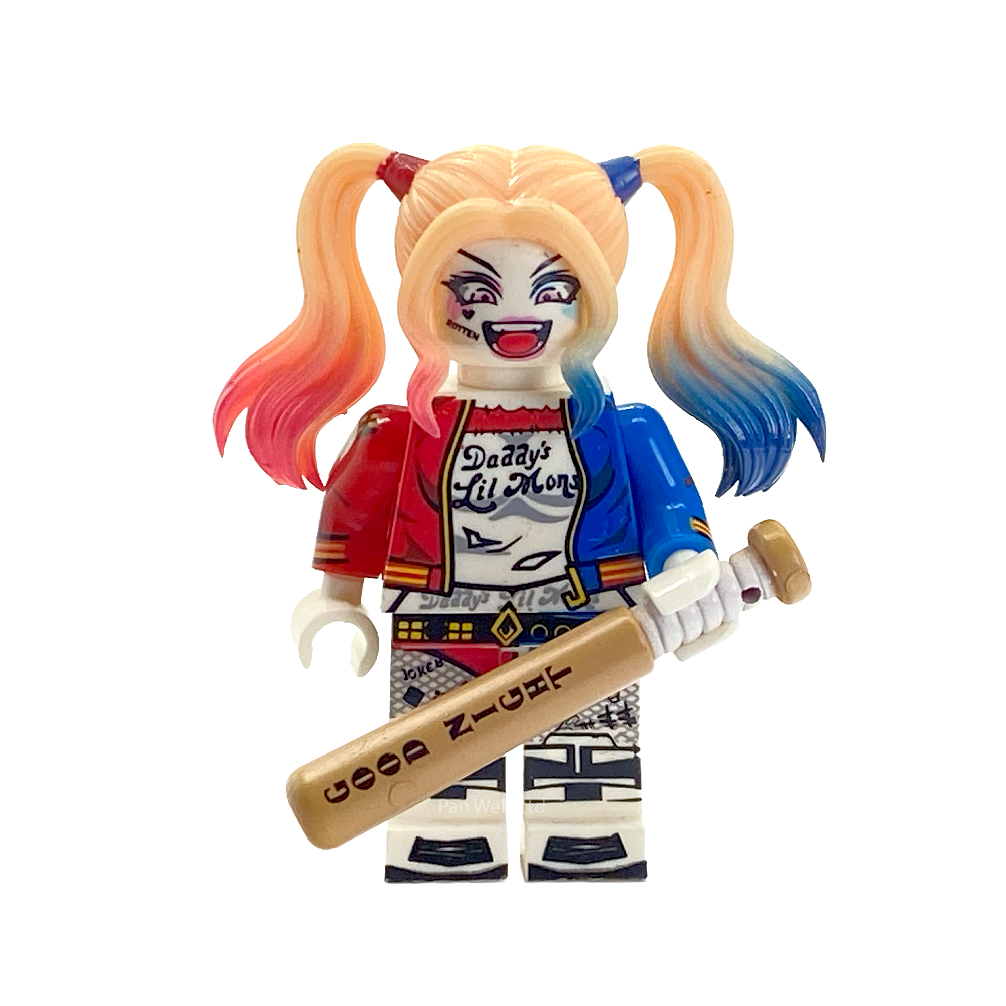 Harley Quinn Custom Brick Figure