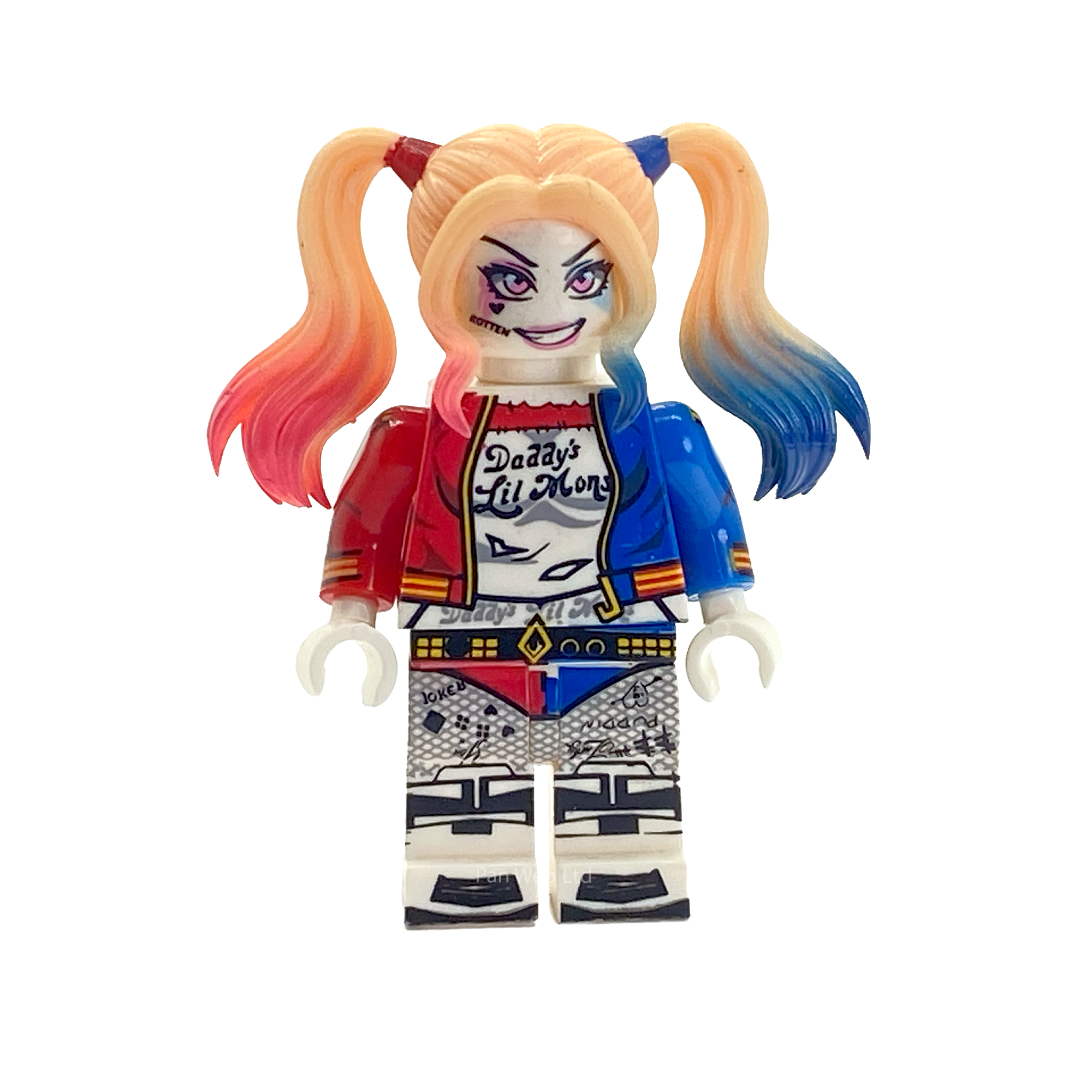 Harley Quinn Custom Brick Figure