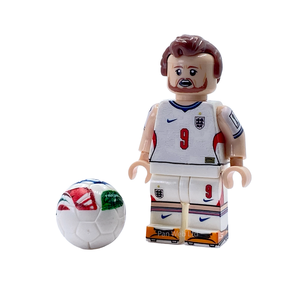 Harry Kane England Kit Custom Brick Figure