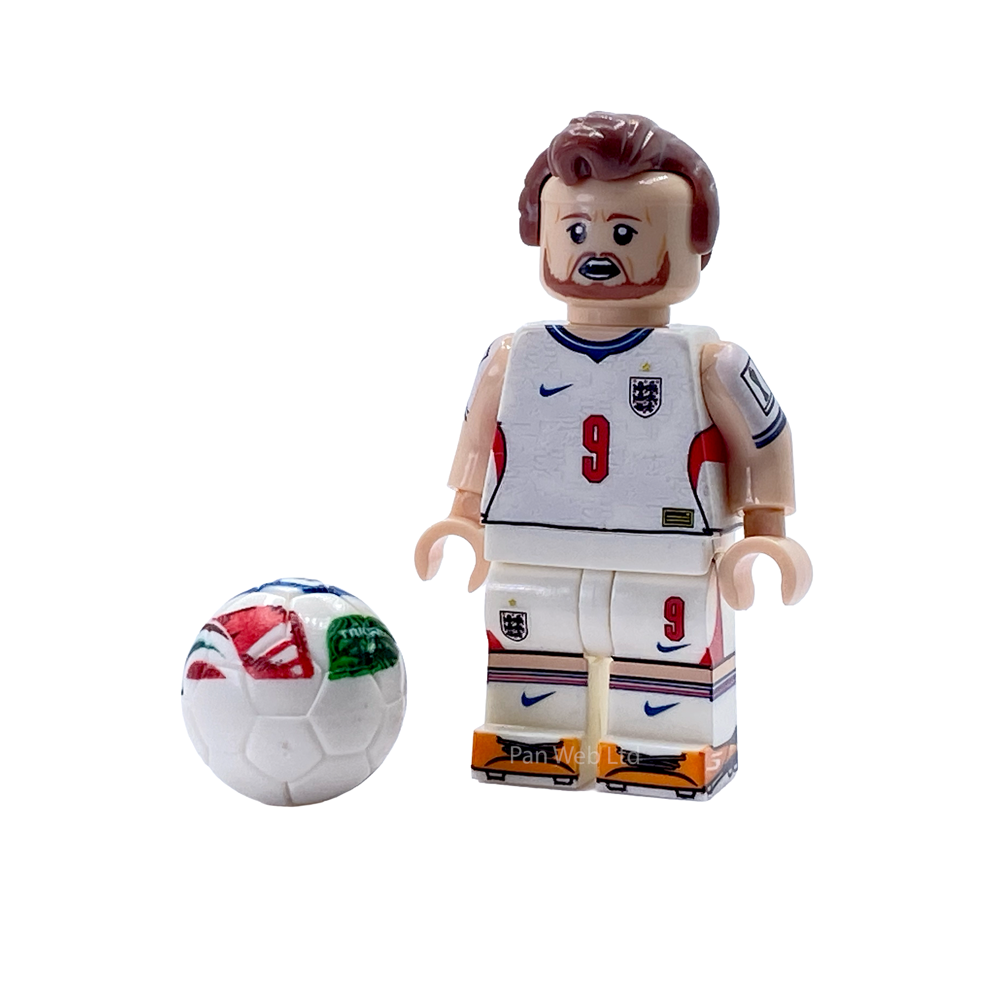 Harry Kane England Kit Custom Brick Figure