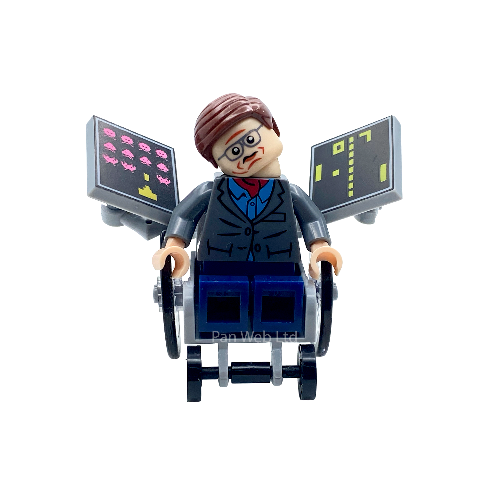 Professor Stephen Hawking Custom Brick Figure