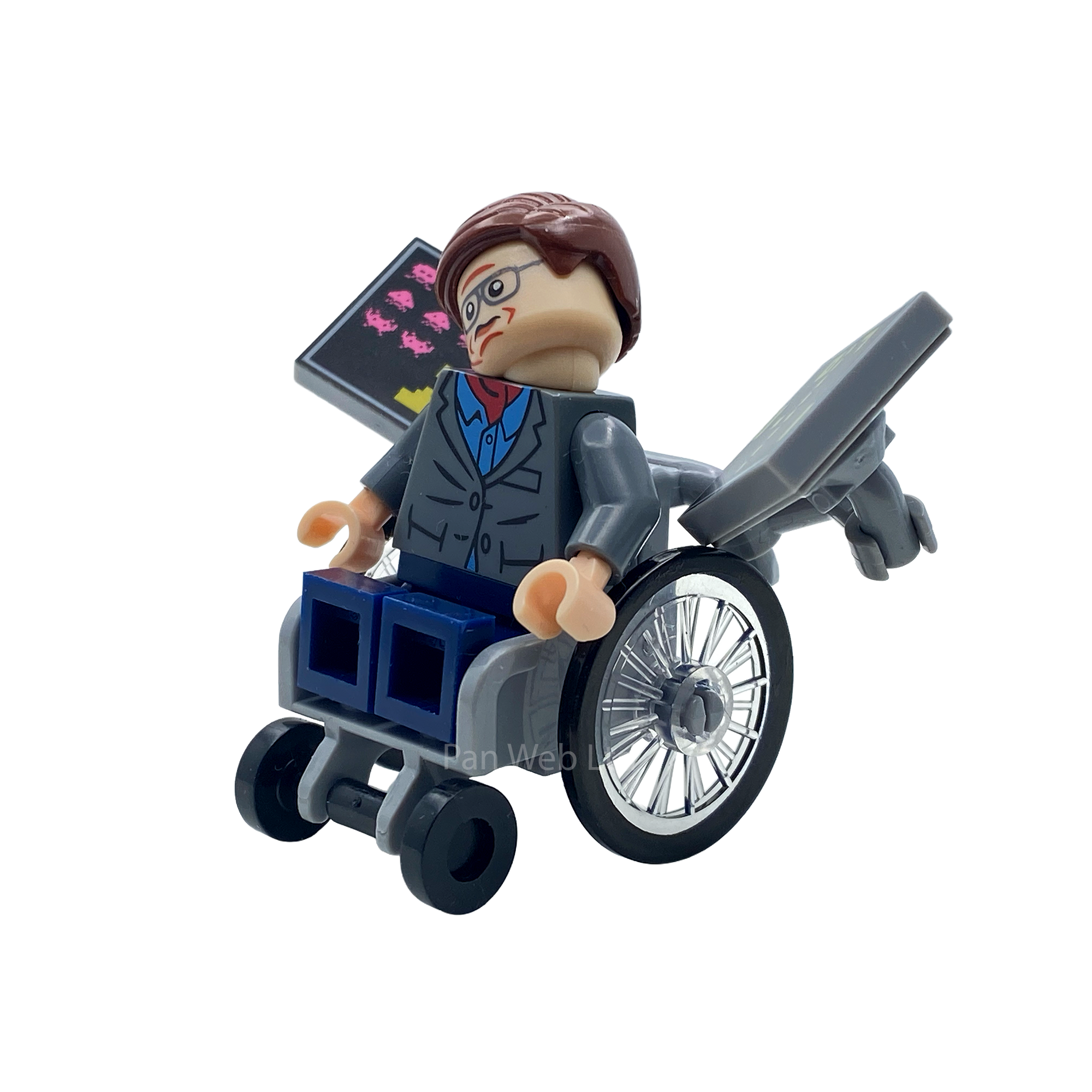 Professor Stephen Hawking Custom Brick Figure