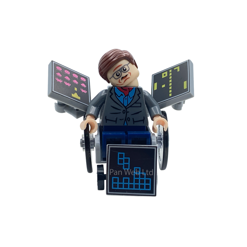 Professor Stephen Hawking Custom Brick Figure
