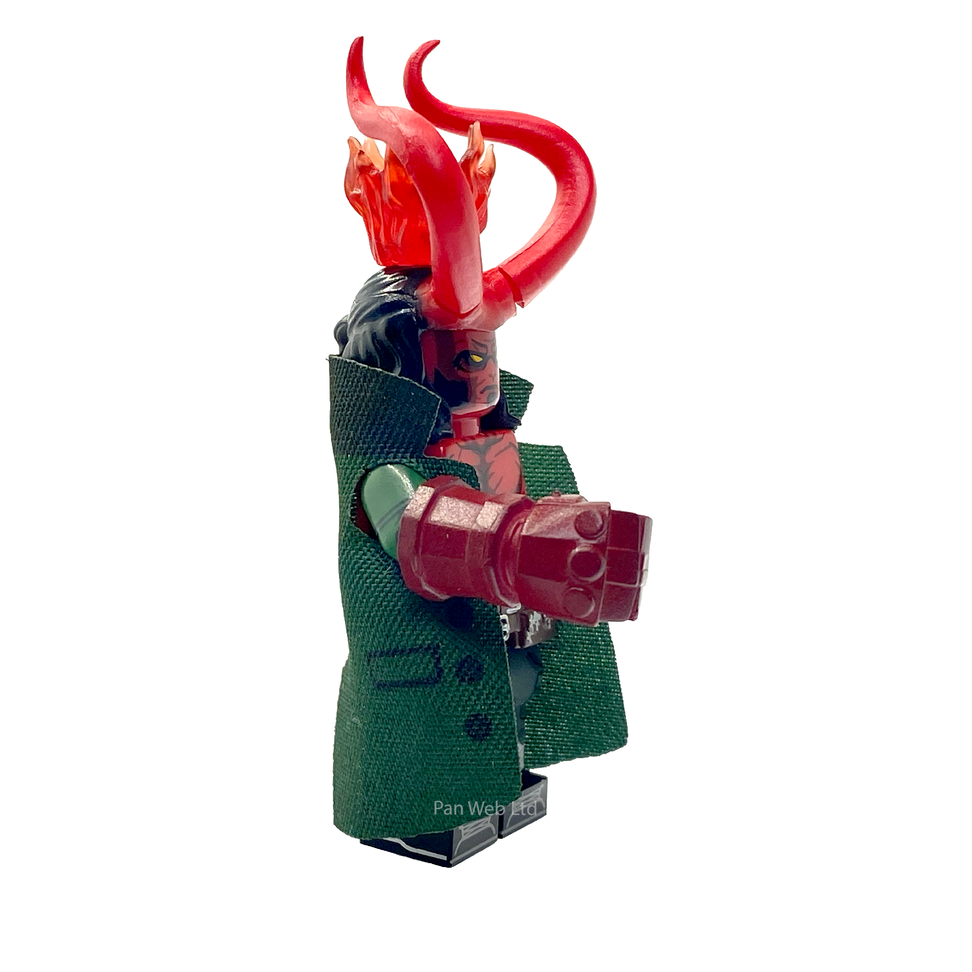 Hellboy with Horns Custom Brick Figure