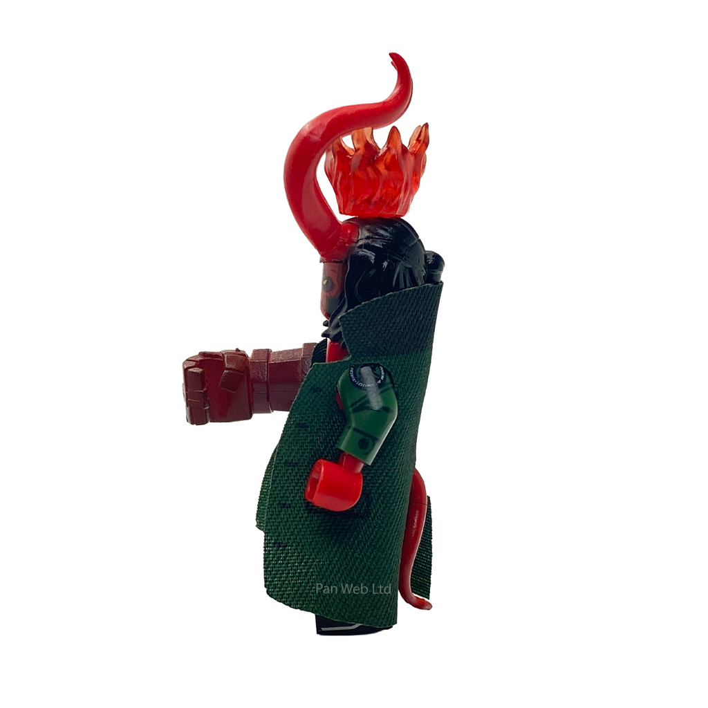 Hellboy with Horns Custom Brick Figure