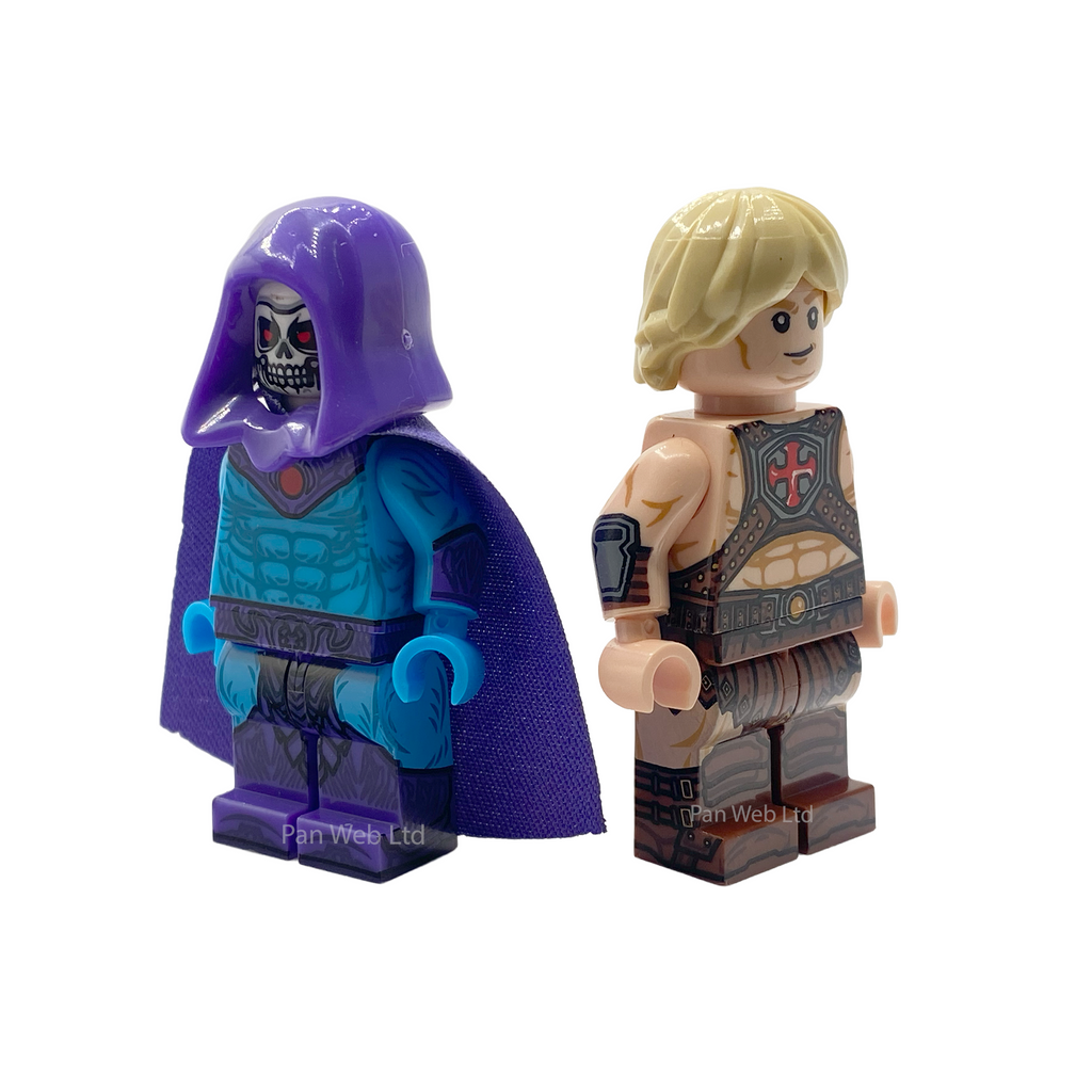 He-Man & Skeletor Classic 80's TV Custom Brick Figures