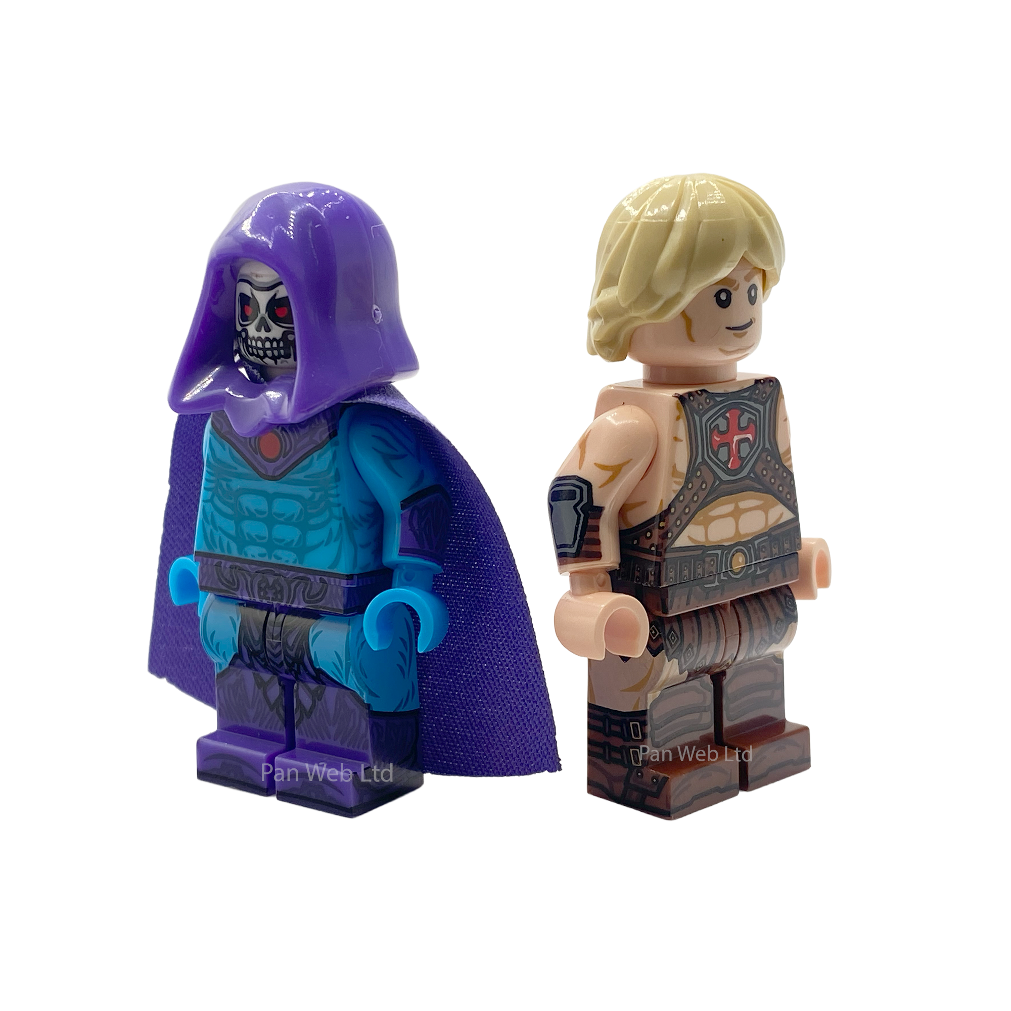 He-Man & Skeletor Classic 80's TV Custom Brick Figures
