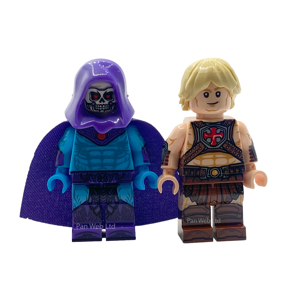 He-Man & Skeletor Classic 80's TV Custom Brick Figures
