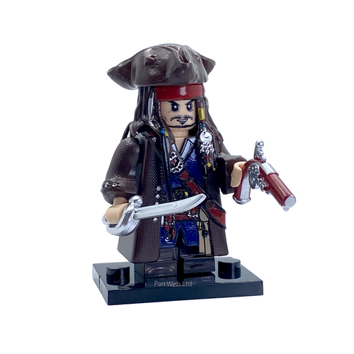 Captain Jack Sparrow Custom Brick Figure
